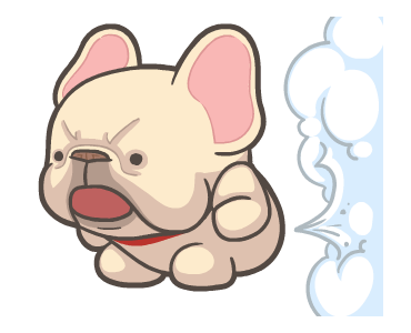 French Bulldog PIGU Animated Stickers 42 รูปที่ 11