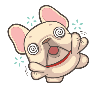French Bulldog PIGU Animated Stickers 42 รูปที่ 12