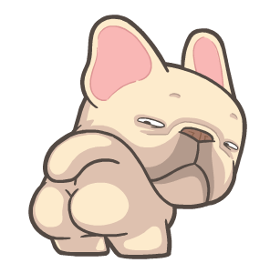 French Bulldog PIGU Animated Stickers 42 รูปที่ 14