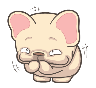 French Bulldog PIGU Animated Stickers 42 รูปที่ 15