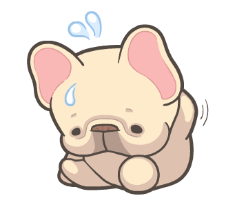 French Bulldog PIGU Animated Stickers 42 รูปที่ 16