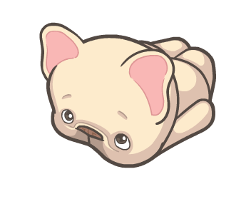 French Bulldog PIGU Animated Stickers 42 รูปที่ 19