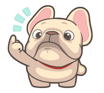 French Bulldog PIGU Animated Stickers 42 รูปที่ 20