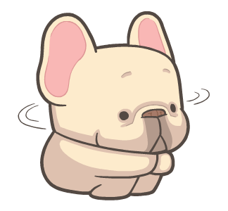 French Bulldog PIGU Animated Stickers 42 รูปที่ 23