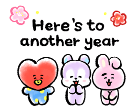 BT21♪ สติกเกอร์สวัสดีปีใหม่ 2569 รูปที่ 6