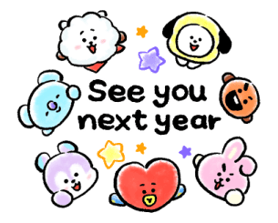 BT21♪ สติกเกอร์สวัสดีปีใหม่ 2569 รูปที่ 40