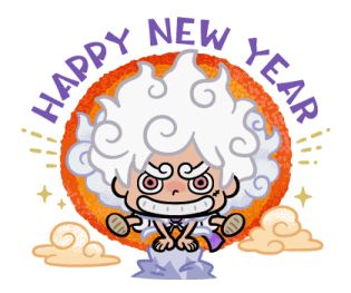 ONE PIECE New Year's 2026 Stickers รูปที่ 2