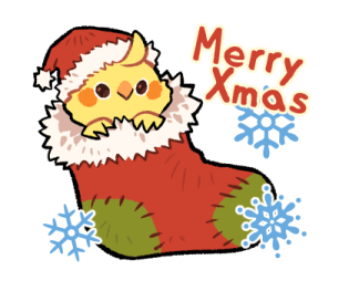 BIRD ERA Christmas Stickers รูปที่ 1