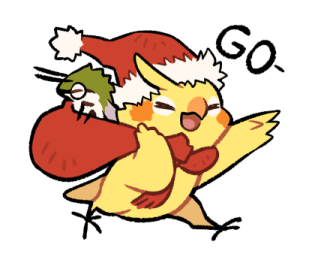 BIRD ERA Christmas Stickers รูปที่ 2