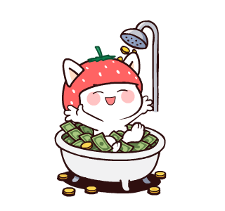 Kucing Stroberi : Animated Stickers รูปที่ 2