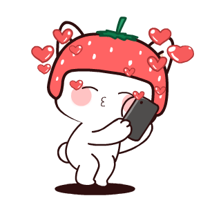Kucing Stroberi : Animated Stickers รูปที่ 13