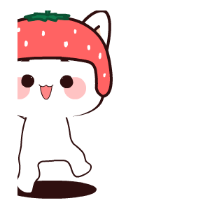 Kucing Stroberi : Animated Stickers รูปที่ 16