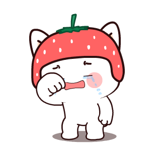 Kucing Stroberi : Animated Stickers รูปที่ 19