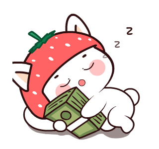 Kucing Stroberi : Animated Stickers รูปที่ 24