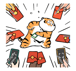 Fat Tiger 07: 2026 New Year Stickers รูปที่ 11