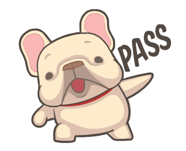 French Bulldog PIGU Animated Stickers 45 รูปที่ 16