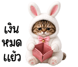 แมวสลิดหมวกกระต่ายน่ารัก รูปที่ 28