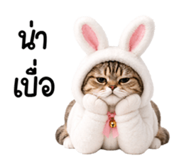 แมวสลิดหมวกกระต่ายน่ารัก รูปที่ 29