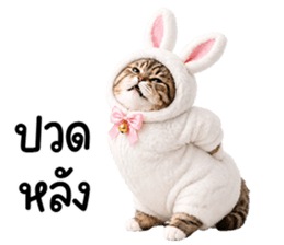 แมวสลิดหมวกกระต่ายน่ารัก รูปที่ 37