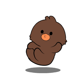 Weird Brown Bird Animated รูปที่ 1