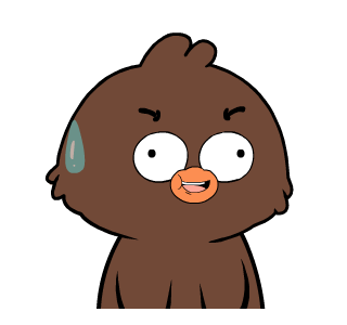 Weird Brown Bird Animated รูปที่ 6