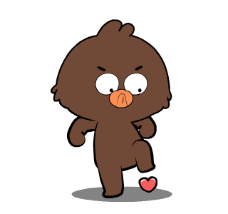 Weird Brown Bird Animated รูปที่ 10