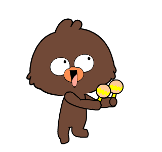 Weird Brown Bird Animated รูปที่ 15
