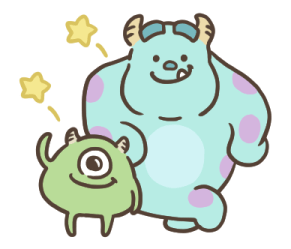 Monsters, Inc.♡รูป mojiji♪น่ารักอบอุ่นใจ รูปที่ 1