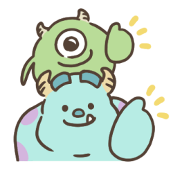 Monsters, Inc.♡รูป mojiji♪น่ารักอบอุ่นใจ รูปที่ 4