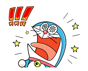 哆啦A夢 狀聲詞動態貼圖2♪ 預覽 8