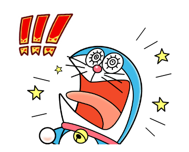 哆啦A夢 狀聲詞動態貼圖2♪ 預覽 9