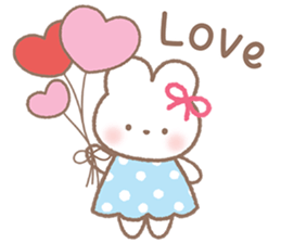 กระต่ายน่ารัก "แอลลี่" V.5 - คำพูดน่ารัก 9