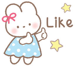 กระต่ายน่ารัก "แอลลี่" V.5 - คำพูดน่ารัก 33