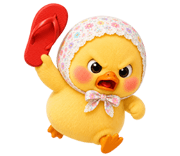 chubby Duck in sweet headscarf 3