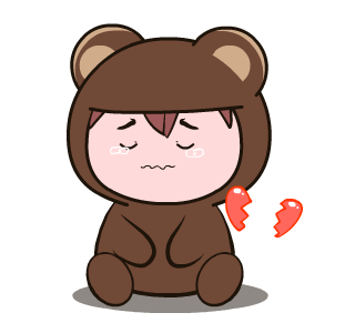 Chibi Simple Bear Brown รูปที่ 3