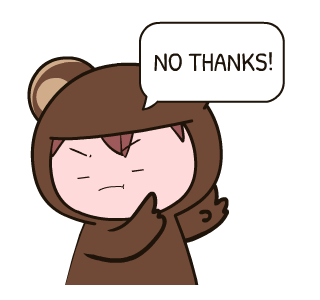 Chibi Simple Bear Brown รูปที่ 7