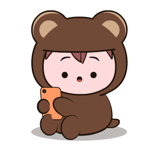 Chibi Simple Bear Brown รูปที่ 17