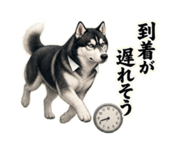 LINEスタンプ「到着が遅れそう」のサンプル