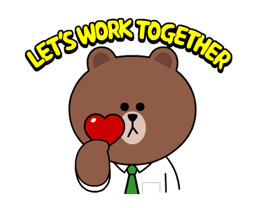 สติกเกอร์ชาวออฟฟิส♪BROWN&FRIENDS รูปที่ 3
