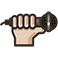 (hand with microphone)