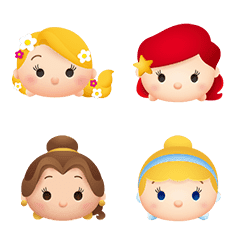 Disney Tsum Tsum（公主篇）表情貼