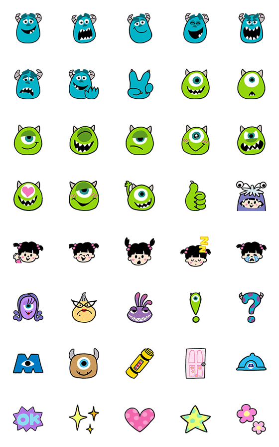 Monsters Inc Emoji Line Emoji Line Store