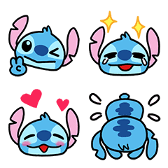 Easygoing Stitch Emoji Line Emoji Line Store