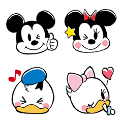 Mickey And Friends Sketch Emoji Line Emoji Line Store