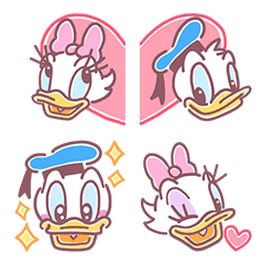 Donald Y Daisy Emoticones Apastelados Line Emoticon Line Store