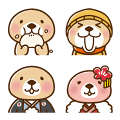 Rakko-san Winter Emoji