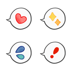 Speech Balloon Line Emoji Line Store