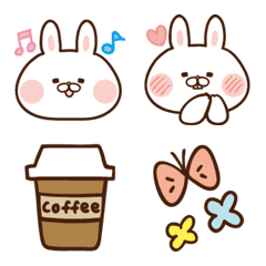 Emoji of snaggletooth rabbit