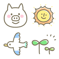 white pigs Emoji 1