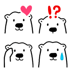 Emoji of polar bear
